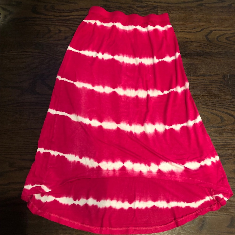 Pink Elephant girls Hi-low maxi skirt tie-dye